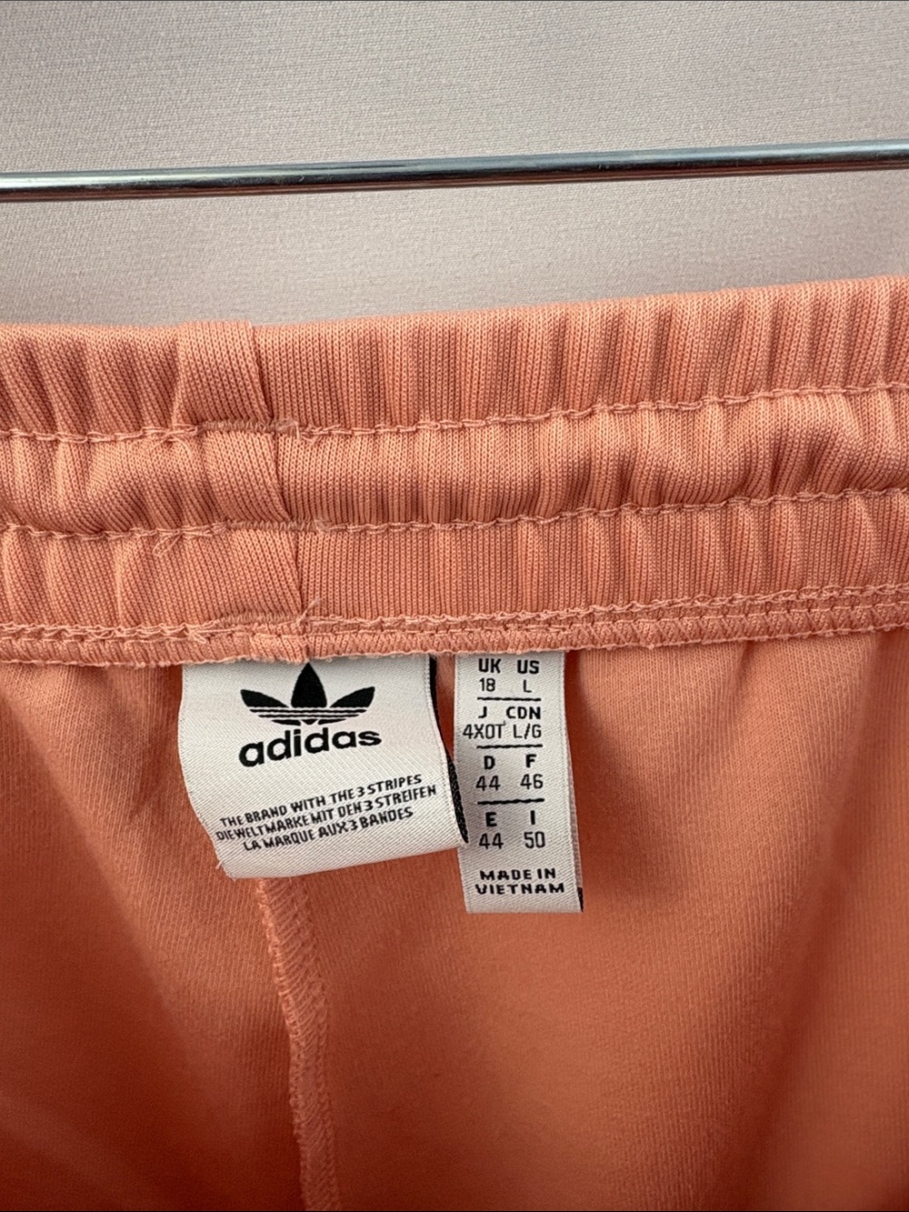 Adidas Women’s Originals SST Track Pants Sweatpants Joggers Large Peach Color - Picture 6 of 10